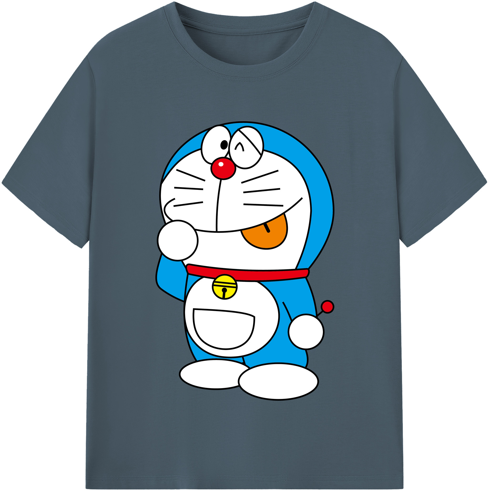 （画像用） ドラえもん Doraemon 綿100％半袖Tシャツ（フロントプリント）